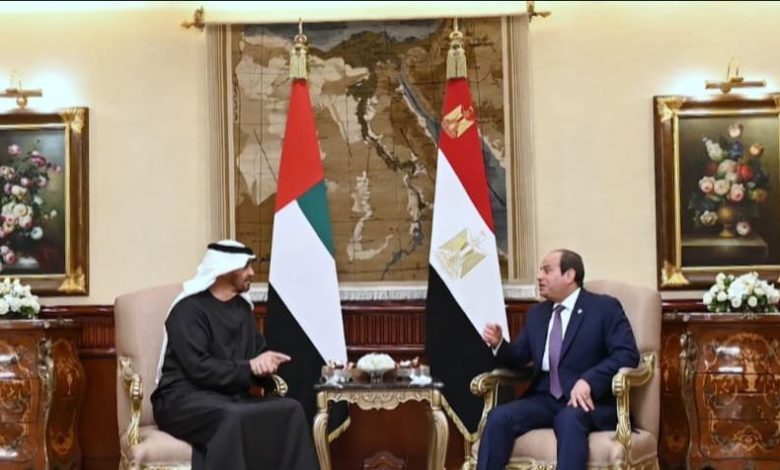 السيسي وبن زايد يبحثان التطورات في غزة... ويرحّبان بمبادرة ترامب 1 السيسي وبن زايد يبحثان التطورات في غزة... ويرحّبان بمبادرة ترامب