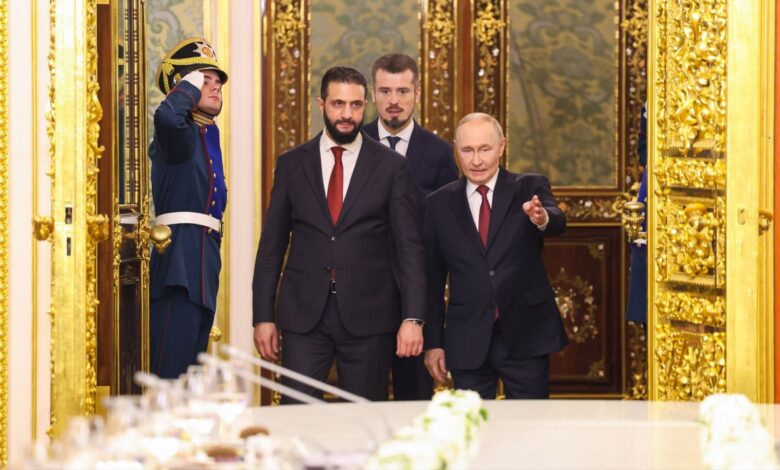 نائب رئيس الوزراء الروسي يكشف تفاصيل لقاء بوتين والشرع 1 نائب رئيس الوزراء الروسي يكشف تفاصيل لقاء بوتين والشرع