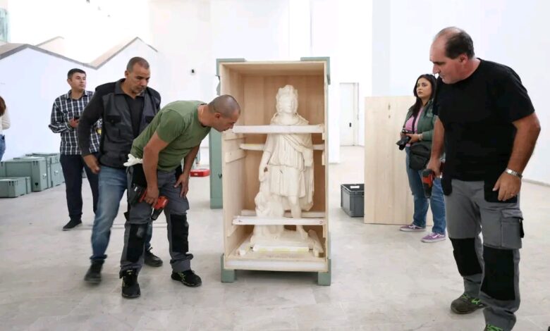 تونس: متحف باردو يتسلم 30 قطعة أثرية مرممة قادمة من موقع “زاما” بسليانة