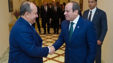 السيسي يستقبل الوزير الأول الجزائري سيفي غريب