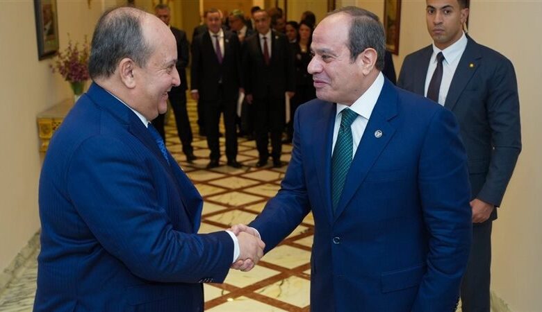 السيسي يستقبل الوزير الأول الجزائري سيفي غريب