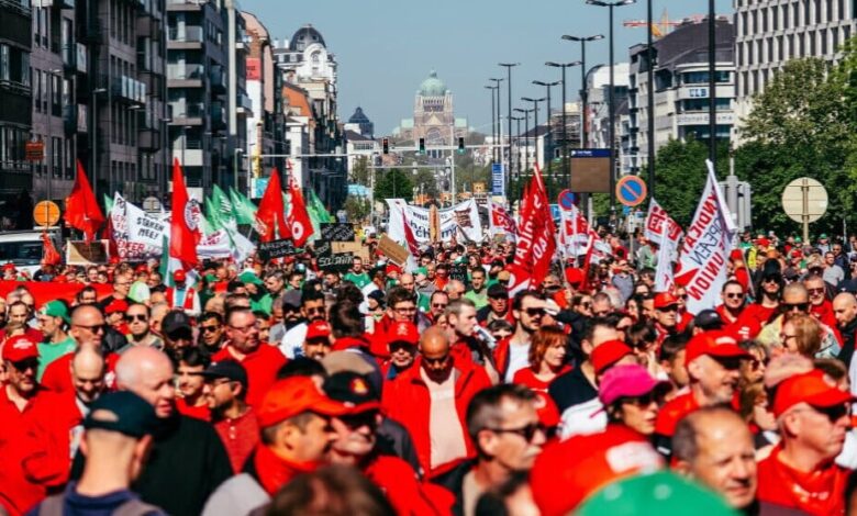 إضراب عام في بلجيكا احتجاجًا على إصلاحات المالية العامة