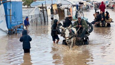 مدير المكتب الإعلامي الحكومي بغزة: عشرات آلاف الخيام غرقت مع أول منخفض جوي في مشهد جسد المعاناة بالقطاع