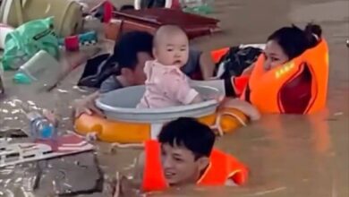 سكان فيتنام ينقذون أطفالهم الرضّع من الفيضان بالآواني والأحواض 7 سكان فيتنام ينقذون أطفالهم الرضّع من الفيضان بالآواني والأحواض