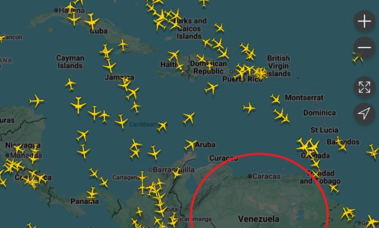 فراغ جوي فوق فنزويلا يثير مخاوف من تحرك عسكري أميركي
