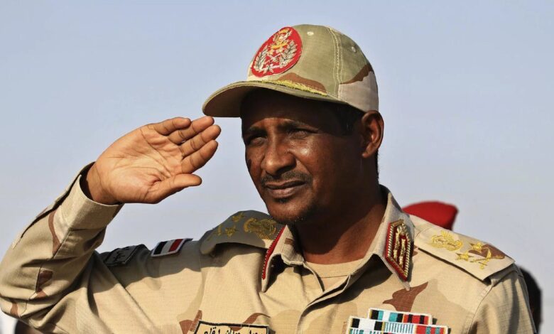 قائد قوات الدعم السريع يعلن الموافقة على هدنة إنسانية لمدة 3 أشهر في السودان 1 قائد قوات الدعم السريع يعلن الموافقة على هدنة إنسانية لمدة 3 أشهر في السودان