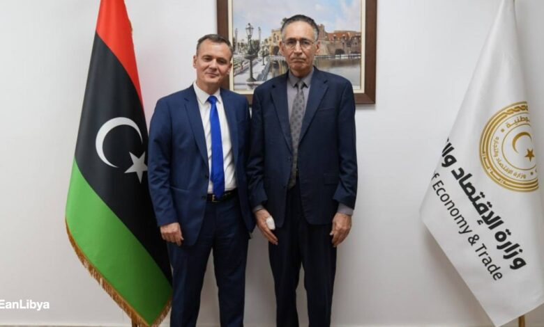 ليبيا وفرنسا تبحثان تعزيز التعاون الاقتصادي والتجاري