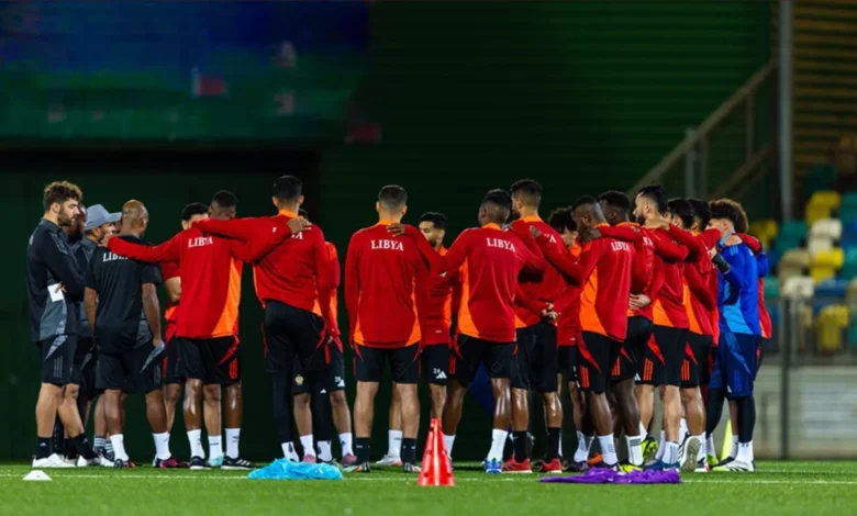 منتخب ليبيا يواصل تحضيراته لمواجهة فلسطين ضمن تصفيات كأس العرب
