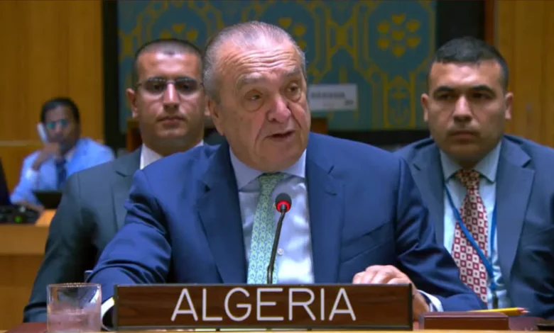 المندوب الجزائري:نشكر الرئيس ترمب على خطته لوقف النار في غزة