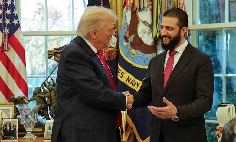 ترامب يثمن التقدم في سوريا ويشيد بجهود الرئيس الشرع رغم توتر العلاقات مع إسرائيل