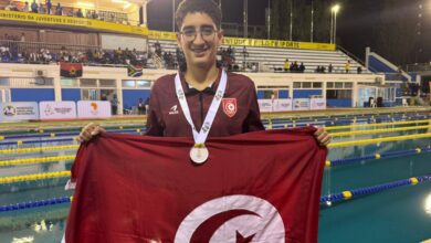 السباح التونسي يوسف دومة يتوج بذهبية 800 متر في الألعاب الإفريقية للشباب 2 السباح التونسي يوسف دومة يتوج بذهبية 800 متر في الألعاب الإفريقية للشباب