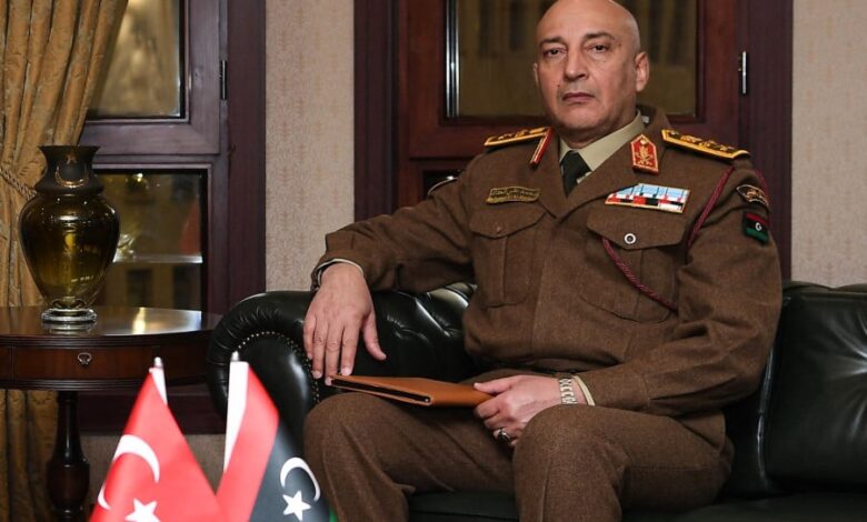 وفاة رئيس أركان حكومة الوحدة الليبية في تحطم طائرة أثناء عودته من تركيا