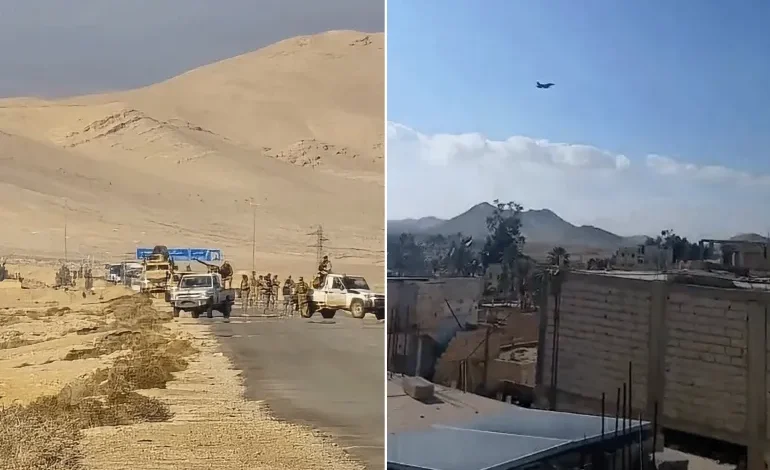 إصابة جنود أميركيين ومقتـ. ـل عنصرين سوريين في هجوم مسلح قرب تدمر 1 إصابة جنود أميركيين ومقتـ. ـل عنصرين سوريين في هجوم مسلح قرب تدمر