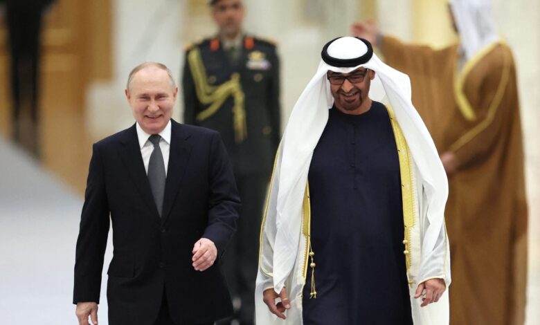 الإمارات تدين محاولة استهداف مقر إقامة الرئيس الروسي وتعلن تضامنها مع موسكو