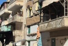 انهيار 3 شرفات بعقار في شرق الإسكندرية وإصابة أم وابنها