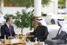 رئيس حكومة كردستان العراقية يلتقي رئيس دولة الامارات لبحث الاوضاع في المنطقة