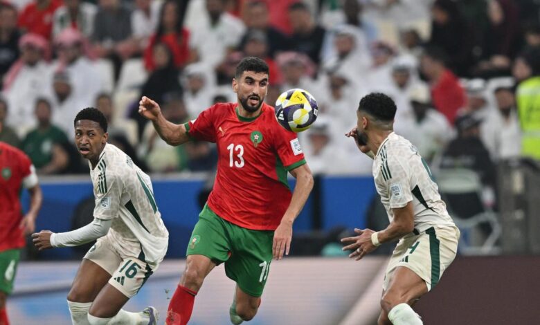 المغرب يتصدر المجموعة بعد فوز صعب على السعودية في كأس العرب
