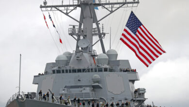 المدمرة الأمريكية "USS توماس هودنر" تنضم لقوات واشنطن في البحر الكاريبي 2 المدمرة الأمريكية "USS توماس هودنر" تنضم لقوات واشنطن في البحر الكاريبي