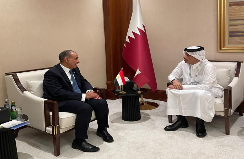 مصر وقطر تبحثان الأوضاع في غزة وتشكيل قوة الاستقرار الدولية على هامش منتدى الدوحة 7 مصر وقطر تبحثان الأوضاع في غزة وتشكيل قوة الاستقرار الدولية على هامش منتدى الدوحة