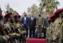 الرئيس السوري أحمد الشرع يحضر العرض العسكري في ذكرى النصر والتحرير