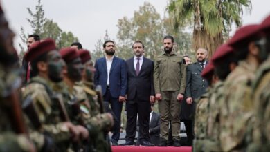 الرئيس السوري أحمد الشرع يحضر العرض العسكري في ذكرى النصر والتحرير