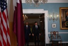 وزير الخارجية الأمريكي ونظيره القطري يبحثان التعاون الثنائي وملفي غزة وسوريا