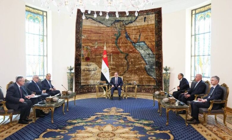 الرئاسة المصرية تكشف تفاصيل لقاء السيسي ولافروف