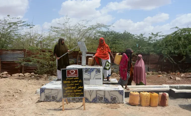 قطر الخيرية تحفر 73 بئرا سطحية لدعم الصوماليين المتضررين من الجفاف