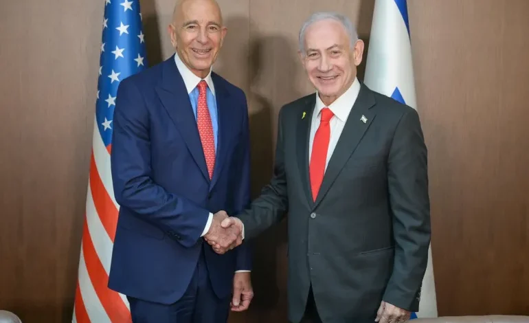 نتنياهو يلتقي المبعوث الأميركي توم برّاك وسط ضغوط للانتقال إلى المرحلة الثانية من وقف النار في غزة 1 نتنياهو يلتقي المبعوث الأميركي توم برّاك وسط ضغوط للانتقال إلى المرحلة الثانية من وقف النار في غزة