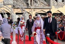 حفل زفاف جماعي في مدينة خانيونس جنوب قطاع غزة