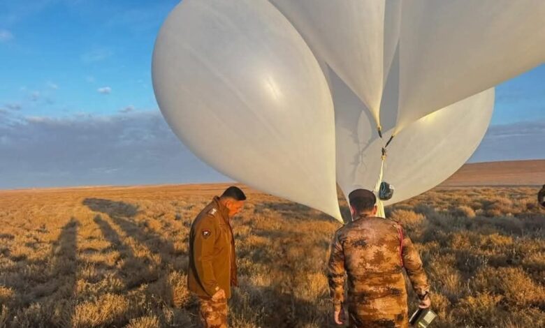 العراق يحبط تهريب 18 كيلوغراماً من المخدرات عبر بالون هوائي على حدود الأنبار 1 العراق يحبط تهريب 18 كيلوغراماً من المخدرات عبر بالون هوائي على حدود الأنبار