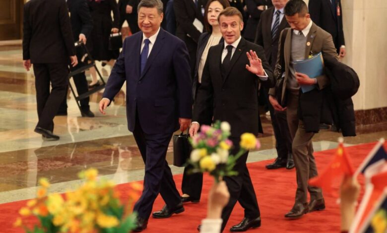 الصين تستقبل الرئيس الفرنسي ماكرون في زيارة رسمية إلى بكين