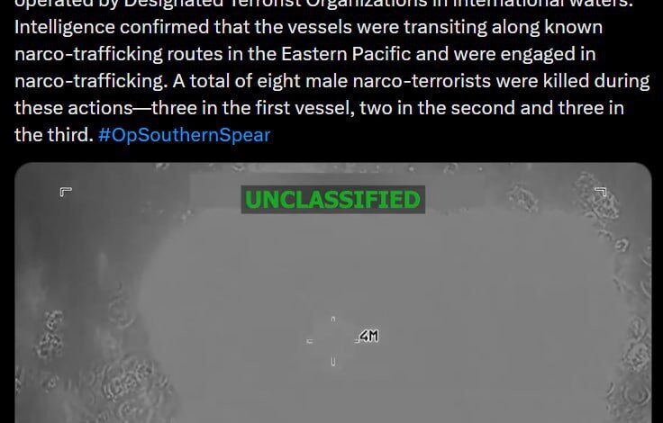 الجيش الأمريكي يعلن تنفيذ ضربات ضد سفن مشتبه بتهريب المخدرات في المحيط الهادئ 1 الجيش الأمريكي يعلن تنفيذ ضربات ضد سفن مشتبه بتهريب المخدرات في المحيط الهادئ