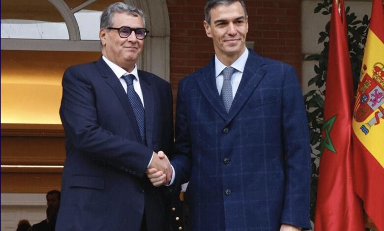 استقبال رسمي لرئيس الوزراء المغربي في مدريد خلال اجتماع رفيع المستوى مع نظيره بيدرو سانشيز 1 استقبال رسمي لرئيس الوزراء المغربي في مدريد خلال اجتماع رفيع المستوى مع نظيره بيدرو سانشيز