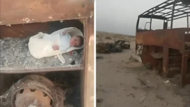 العراق :العثور على رضيع متروك على طريق دولي بين ذي قار والبصرة 2 العراق :العثور على رضيع متروك على طريق دولي بين ذي قار والبصرة