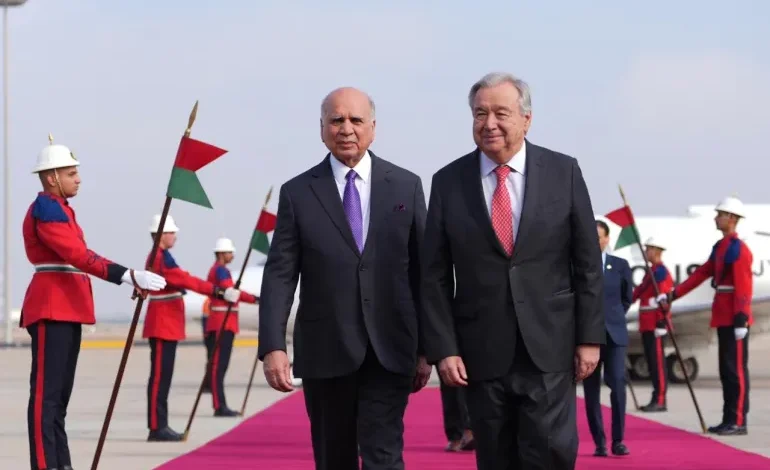 غوتيريش يصل لعاصمة العراق للمشاركة في احتفالية إنهاء مهام بعثة «يونامي» 1 غوتيريش يصل لعاصمة العراق للمشاركة في احتفالية إنهاء مهام بعثة «يونامي»