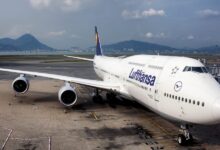 الطائرة الجديدة للرئيس المصري عبد الفتاح السيسي من طراز 800-747 تصل إلى القاهرة