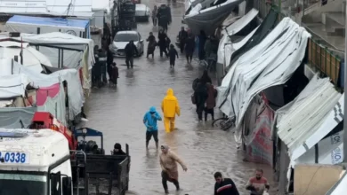 انهيار المباني وغرق الخيام يفاقم معاناة 1.5 مليون نازح في غزة