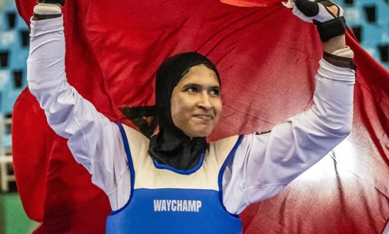 المغربية أمينة الدحاوي تتوج بالميدالية الذهبية في بطولة العالم للتايكوندو لأقل من 21 سنة
