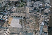 بدء ترميم المسجد العمري الكبير في غزة بعد تدميره خلال الحرب