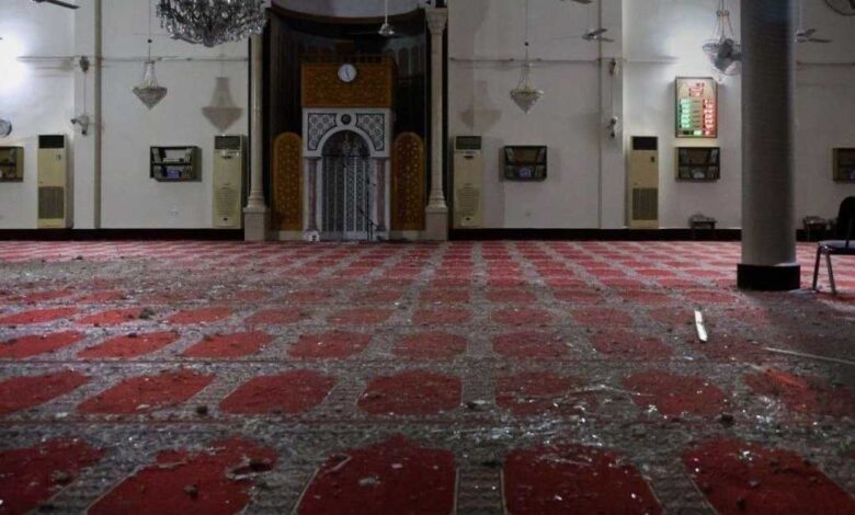 سقوط ثلاث قذائف صاروخية في دمشق واستهداف قبة مسجد المحمدي