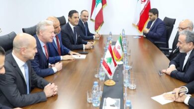 لبنان وإيران تبحثان تعزيز العلاقات ومواجهة التحديات المشتركة