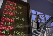 بورصة موسكو تغلق على مكاسب طفيفة مع ترقب زيارة وفد أمريكي لبوتين