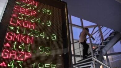 بورصة موسكو تغلق على مكاسب طفيفة مع ترقب زيارة وفد أمريكي لبوتين