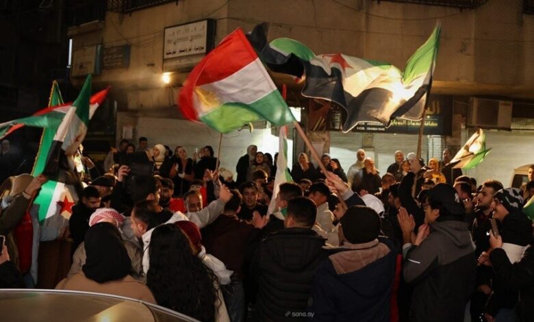 سوريا:احتفالات شعبية بمرسوم الشرع بشأن الأكراد