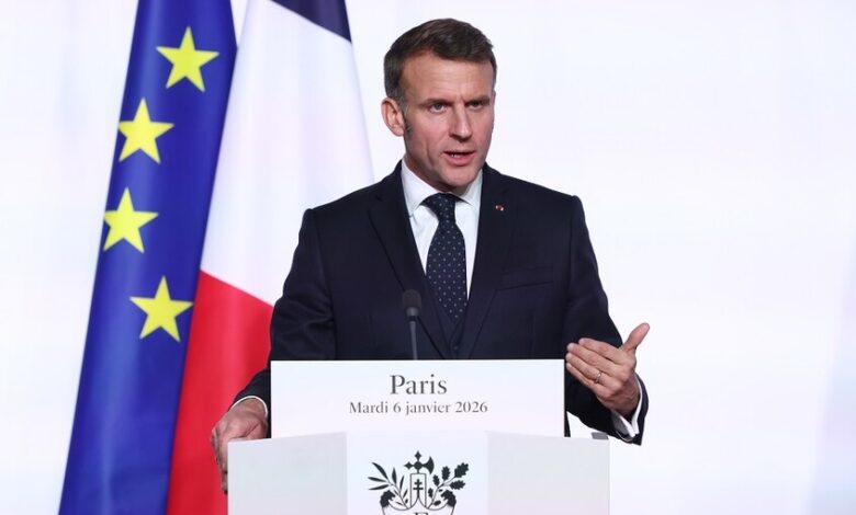ماكرون: أوروبا لن ترضخ للتهديدات في أوكرانيا أو غرينلاند