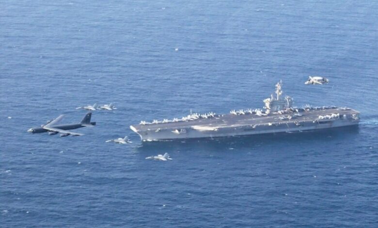 حاملة الطائرات الأمريكية "أبراهام لينكولن" تتوجه إلى الشرق الأوسط وسط توترات مع إيران