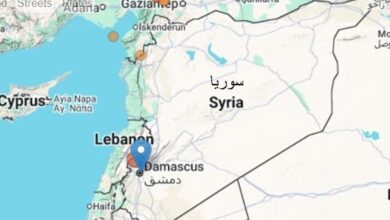 زلزال بقوة 3.1 درجات يضرب ريف دمشق ويشعر به سكان سوريا ولبنان