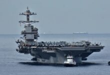 القيادة المركزية الأمريكية تعلن وصول حاملة الطائرات «أبراهام لينكولن» إلى الشرق الأوسط