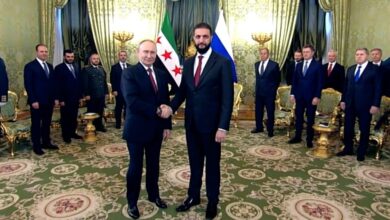 الشرع يزور موسكو ويلتقي بوتين لبحث إعادة الإعمار والتعاون الثنائي